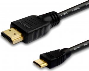 Kabel Savio HDMI Mini - HDMI 1.5m czarny (SAVIOCL09) 1