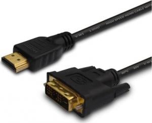 Kabel Savio HDMI - DVI-D 1.5m czarny (SAVIOCL10) 1