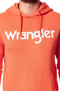Wrangler Bluza męska Logo Hoodie Glow Orange r. XL (W6527HY48) 6