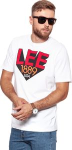 Lee Koszulka męska Retro White r. L (L63UAI12) 1