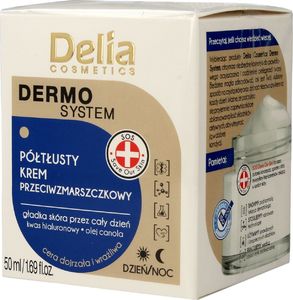 Delia Krem do twarzy Dermo System Półtłusty przeciwzmarszczkowy 50ml 1