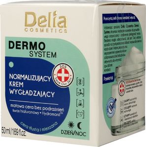 Delia Krem do twarzy Dermo System Normalizujący wygładzający 50ml 1
