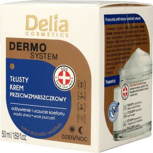 Delia Krem do twarzy Dermo System Tłusty przeciwzmarszczkowy 50ml 1