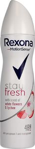 Unilever Rexona Stay Fresh Woman Dezodorant spray White Flowers & Lychee 150ml 1