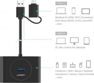 HUB USB Ugreen 4x USB-A 3.0 (UGR078) 4