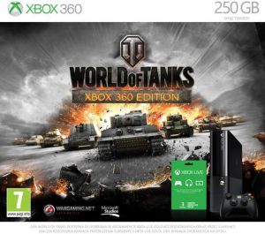 Microsoft Xbox 360 E 250GB + World of Tanks (M9V-00011) 3+1 Xbox Live Gold 1