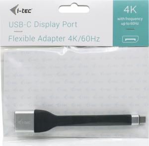 Adapter USB I-TEC USB-C - DisplayPort Srebrny  (C31FLATDP60HZ) 4