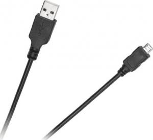 Kabel USB Cabletech USB-A - microUSB 1 m Czarny (9332) 1