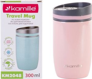 Kamille Kubek termiczny KM-2048 300ml różowy 4