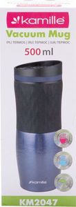 Kamille Kubek termiczny KM-2047 500ml granatowy 6