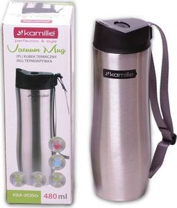 Kamille Kubek termiczny KM-2056 480ml srebrny 3
