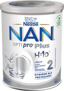 Nestle Mleko modyfikowane Nan Optipro 2 PLUS HM-0 dla niemowląt powyżej 6 miesiąca 800g puszka 1