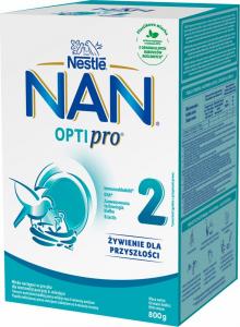 Nestle Nan Optipro 2 mleko modyfikowane dla niemowląt powyżej 6. miesiąca 800g 1