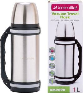Kamille Termos turystyczny KM-2090 1 l Srebrny 8