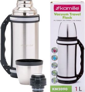 Kamille Termos turystyczny KM-2090 1 l Srebrny 9