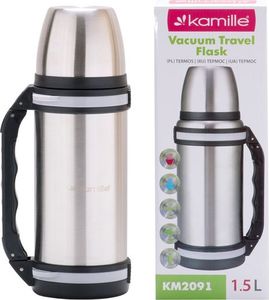 Kamille Termos turystyczny KM-2091 1.5 l Srebrny 7