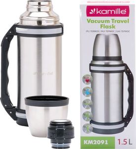 Kamille Termos turystyczny KM-2091 1.5 l Srebrny 8