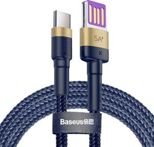 Kabel USB Baseus USB-A - USB-C 1 m Niebieski (CATKLF-PV3) 1