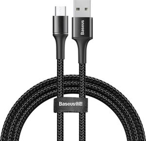 Kabel USB Baseus USB-A - microUSB 1 m Czarny (CAMGH-B01) 1
