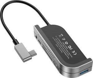 Stacja/replikator Baseus Bend Angle No.7 USB-C (CAHUB-WJ0G) 1