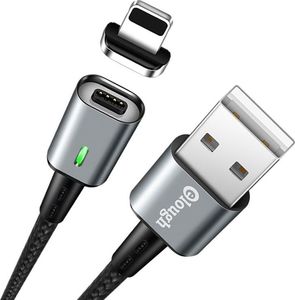 Kabel USB Elough USB-A - Lightning 1 m Czarny (5906735410808) 1