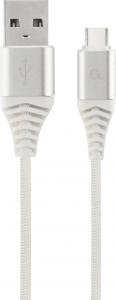 Kabel USB Gembird USB-A - USB-C 2 m Biały (CC-USB2B-AMCM-2M-BW2) 1