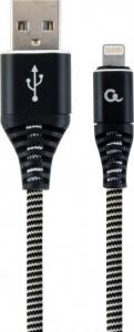 Kabel USB Gembird USB-A - USB-C 1 m Czarny (CC-USB2B-AMCM-1M-BW) 1