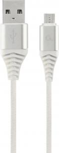 Kabel USB Gembird USB-A - microUSB 2 m Biały (CC-USB2B-AMmBM-2M-BW2) 1