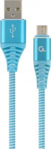 Kabel USB Gembird USB-A - microUSB 1 m Niebieski (CC-USB2B-AMmBM-1M-VW) 1