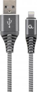 Kabel USB Gembird USB-A - Lightning 2 m Szary (CC-USB2B-AMLM-2M-WB2) 1