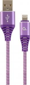 Kabel USB Gembird USB-A - Lightning 1 m Fioletowy (CC-USB2B-AMLM-1M-PW) 1