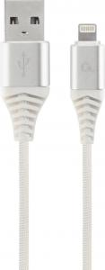 Kabel USB Gembird USB-A - Lightning 1 m Biały (CC-USB2B-AMLM-1M-BW2) 1