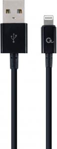 Kabel USB Gembird USB-A - Lightning 2 m Czarny (CC-USB2P-AMLM-2M) 1