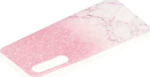 Etui Slim case Art Wzory XIAOMI MI 9 różowy brokat i marmur uniwersalny 3