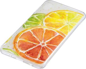 Etui Slim case Art SAMSUNG GALAXY A10 kolorowane cytryny uniwersalny 4