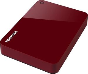 Dysk zewnętrzny HDD Toshiba HDD Canvio Advance 4 TB Czerwony (HDTC940ER3CA) 1