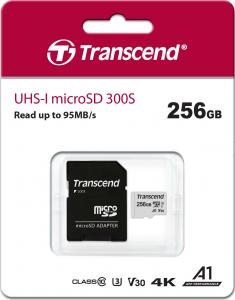 Karta Transcend 300S MicroSDXC 256 GB Class 10 UHS-I/U3  (TS256GUSD300S-A) 2