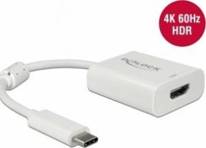 Adapter USB Delock USB-C - HDMI Biały  (63937) 1