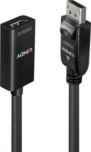 Adapter AV Lindy DisplayPort - HDMI czarny (41062) 1