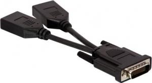 Adapter AV Lindy DMS-59 - DisplayPort x2 czarny (41084) 1