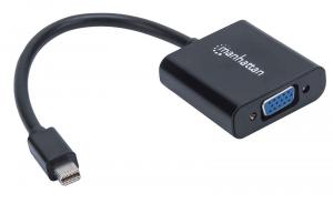 Adapter AV Manhattan DisplayPort Mini - D-Sub (VGA) czarny (151504) 4