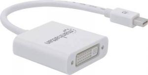 Adapter AV Manhattan DisplayPort Mini - DVI-I biały (152907) 1