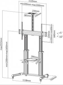 Equip Stojak podłogowy 650605 60'' - 100'' 2