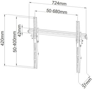 Techly Uchwyt ścienny ICA-PLB-133LTY 40'' - 65'' 6