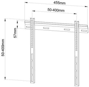 Techly Uchwyt ścienny ICA-PLB-114M 23'' - 55'' 3