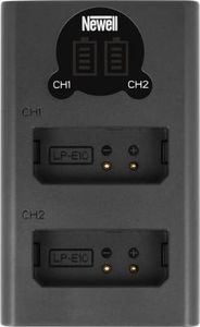 Ładowarka do aparatu Newell Ładowarka dwukanałowa Newell DL-USB-C do akumulatorów LP-E10 1