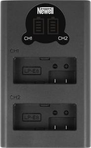 Ładowarka do aparatu Newell Ładowarka dwukanałowa Newell DL-USB-C do akumulatorów LP-E8 1