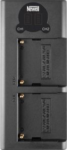 Ładowarka do aparatu Newell Ładowarka dwukanałowa Newell DL-USB-C do akumulatorów NP-F550/770/970 1