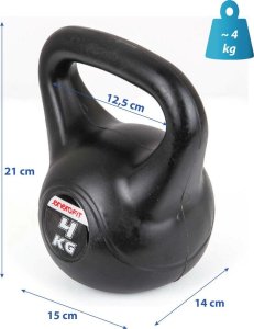 Kettlebell Enero Fit bitumiczny 4 kg 3