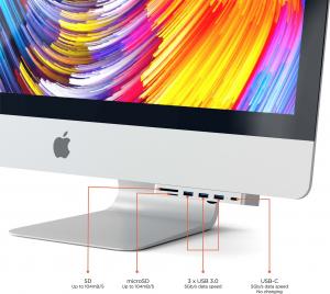 HUB USB Satechi Clamp Hub Pro 1x SD 1x USB-C 1x microSD  + 3x USB-A 3.0 (ST-TCIMHS) 2